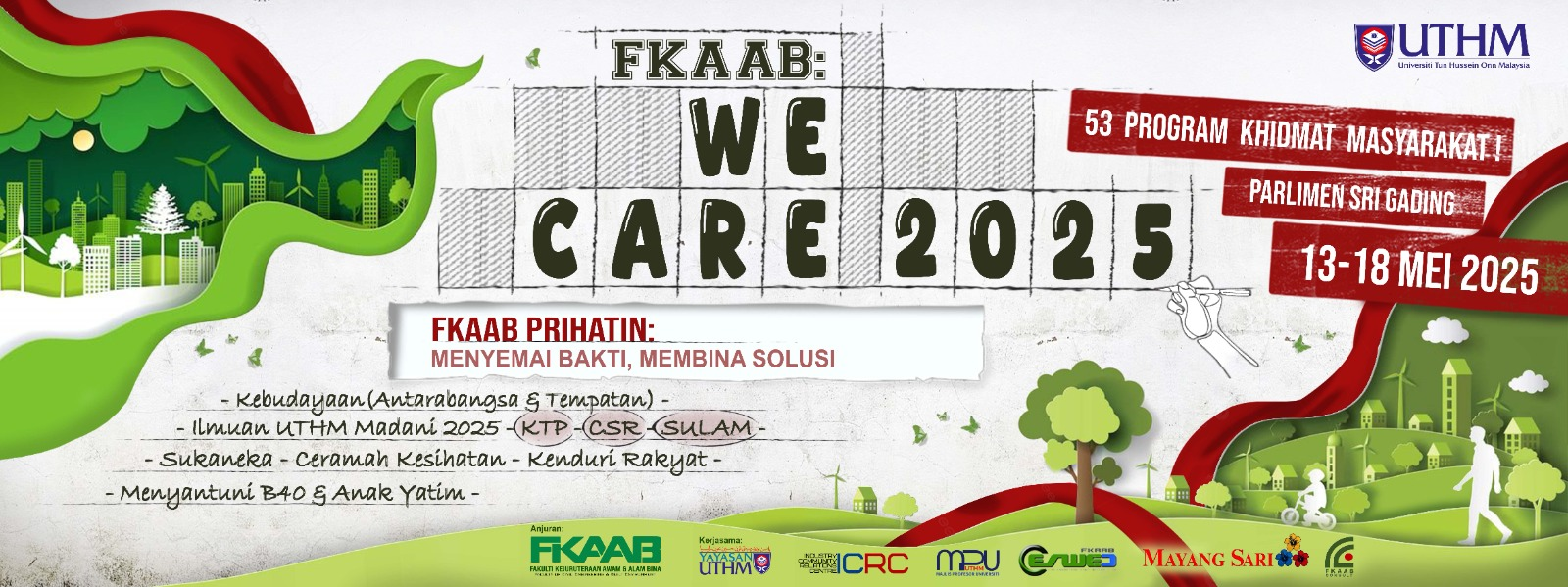 BANNER PROGRAM FKAAB WE CARE 2025 2